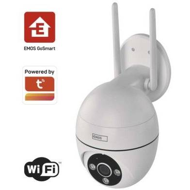 H4057 GoSmart Venkovní otočná kamera IP-800 WASP s Wi-Fi, bílá EMOS