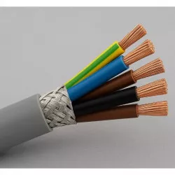 Flexibilní ovládací kabel YSLCY-JZ  5x 1 barevné značení žil