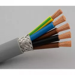 Flexibilní ovládací kabel YSLCY-JZ  5x 2,5 barevné značení žil