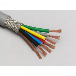 Flexibilní ovládací kabel YSLCY-JZ  7x 1 barevné značení žil
