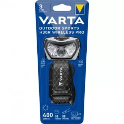 Čelová svítilna VARTA 18650 černošedá, OUTDOOR SPORTS Wireless PRO, nabíjecí