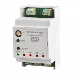 Přijímač na DIN lištu Un-5VDC WS304-4-5VDC Elektrobock
